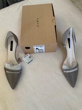 Zara Grey 8 Heels Party Wedding guest Date New Year’s Prom Homecoming